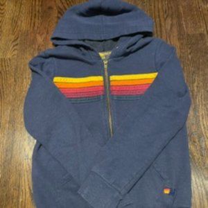 KID'S 5 STRIPE HOODIE - NAVY